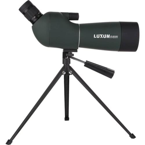 Telescope 20-60x60 Straight/Angled Spotting Scope Tripod Scope Monocular Telescope Tripod Carry Case Camping Telescope