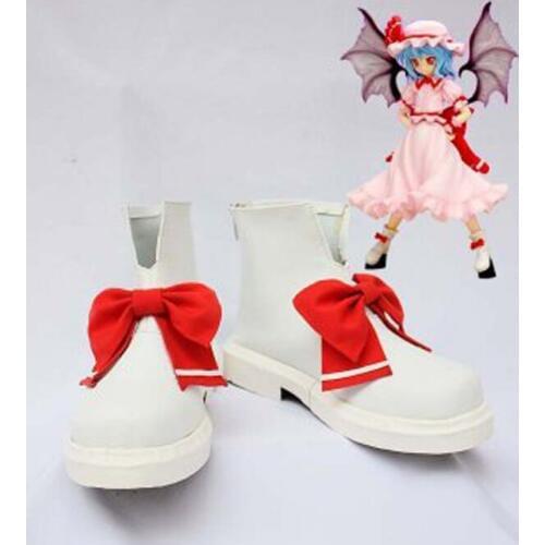 Touhou Project Remilia Scarlet Cosplay Boots Shoes Anime Party Cosplay Boots Custom Made for Adult Women Shoes