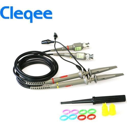 HOT Cleqee 2PCS P6060 Oscilloscope Probe 60MHz Clips For Tektronix oscilloscope HP X1/X10 DC-60MHz