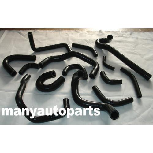 For NISSAN skyline R32 R33 R34 GTR RB26DET silicone heater hose kit BLACK