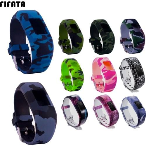 FIFATA Bracelet Silicone Strap For Garmin Vivofit JR2 / JR Sports Smart Watchband For VivoFit JR JR2 Replace Straps Accessories