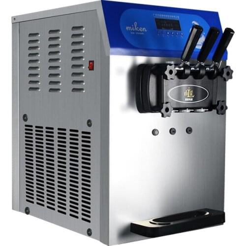 Slant Smart Ice Cream Machine 22-25L/H Mixed Flavor Cone Ice Cream Machine 1800W One-key cleaning and easy operation