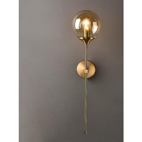 Modern Minimalist Wall Lamp Bedside Lamp For Living Room Creative Bedroom Mirror Front Aisle Corridor Background Wall Wall Lamp