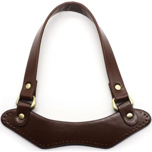 PU Leather Handbag Top Handle Strap for DIY Handmade Woven Bag Accessories L9BE