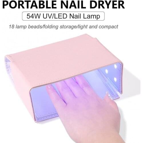 Fold Led Uv Nail Gel Curing Lamp Light Nail Gel Polish Dryer Nail Art Dryer Machine Uv Lamp For Curing All Gel Polish Non-harmfu