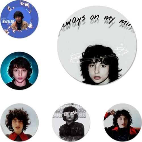 TV Finn Wolfhard Stranger Things Badge Brooch Pin Accessories For Clothes Backpack Decoration gift 58mm
