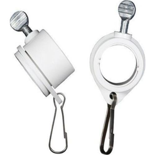 1 Pair Anti-Wrap Flag Pole Rotating Mounting Rings Grommet Clip Attachments
