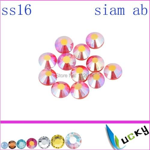 1440pcs! Chinese market highest quality hotfix rhinestone DMC Copy swarov 2038 ss16/4mm siam ab Colour