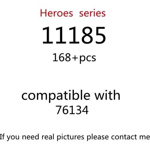 168PCS 11185 Building Block Toy Creative Series 76134 Assembled Building Block Childrens Toy Gifts