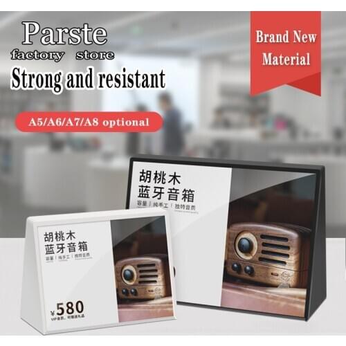 5PCS isplay Brand Dish Name Vertical High-End Plastic Table Number Brand Dish Name Price Brand Breakfast Restaurant Small Table