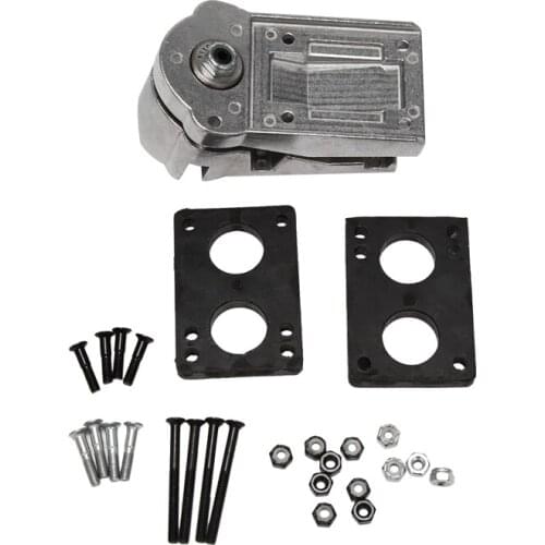 Surf Skateboard Trucks Adapter SM Surf Skate Bridges Skateboard Bracket with Cushion and Risers Bolts