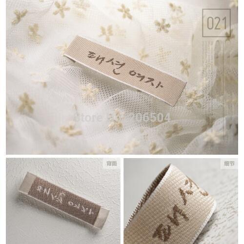 Garment accessories custom clothing labels, woven label,tags labels,brand name labels for clothing DHLB011