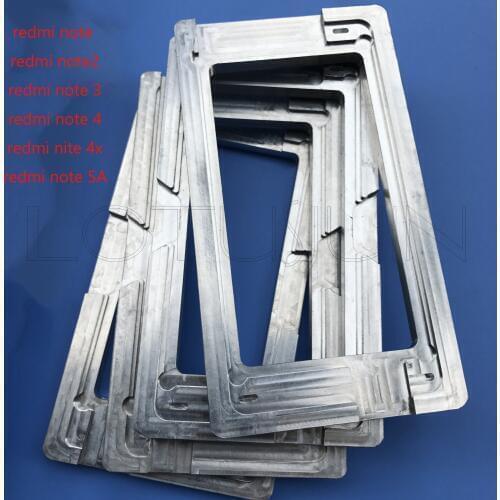 Aluminium Metal Alignment LCD Glass OCA Lamination Positioning mold Mould for xiaomi Redmi Note 2 3 4 5A Redmi Y1 lite Prime