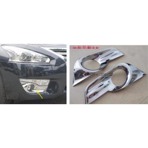 Free Shipping Chromed Front Fog Light Cover Trim For Nissan Teana Altima L33 2013 2014 2015