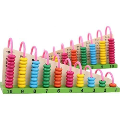 Wooden abacus Baby Math toys Rainbow Bead Mathematic Toy Math Skill Learning Early education toy gift Counting Abacus Brainstorm