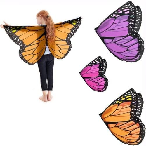 Childrens Performance Butterfly Wings Lovely Princess Capes Birthday Party Props Girls Butterfly Wings Shawl