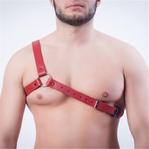 Fetish Men Sexual Chest Leather Harness Belt BDSM Gay Body Bondage Harness Lingerie Rave Exotic Tops Erotic Gay Clothes for Sex