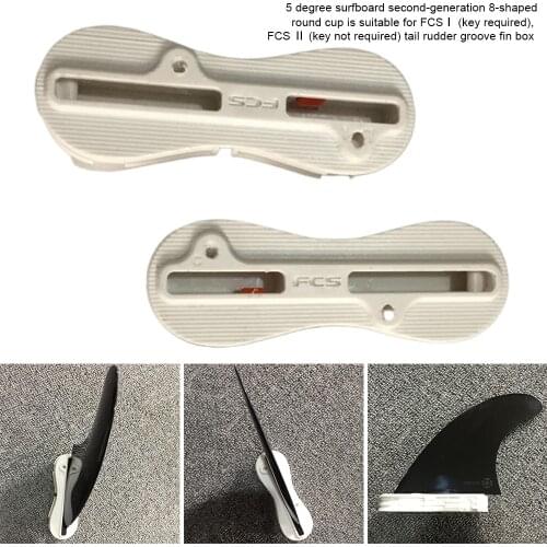 Fusion Fin Box Set Plastic Surfboard Fin Box 5 Degree FCS II Fusion Surf Fin Box for FCS Surfboard Fins Surfing Plugs