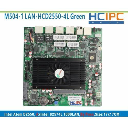HCiPC M504-1 LAN-HCD2550-4L(GREENF) D2550 4LAN Motherboard,By Pass 4LAN Firewall Motherboard,Firewall System