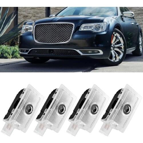 2 Pcs LED Welcome Light Logo Laser Projector For Chrysler 200 300 Sebring Car Door Lamp Auto Courtesy Ghost Shadow Emblem Luces