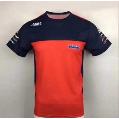 Summer Motocross Red Breathable T-Shirt For Honda HRC Moto Gp Racing Team Motorcycle Bike Riding Cycling