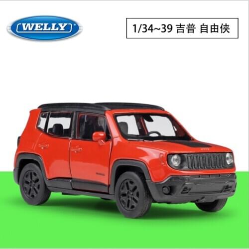 Welly1: 36 renegade trailhawk alloy car model childrens toy birthday new year Christmas gift