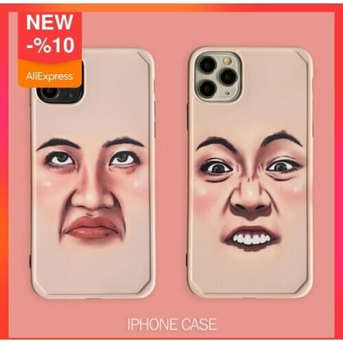 New Arrival Selfie Block Face Mobile Phone Bags Casesfunny Facial Expression For Iphone 11 Case 6 6s 6sp78x Xs Promax