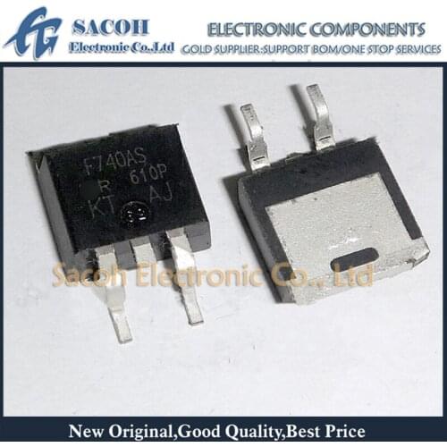 Free Shipping 10Pcs IRF740SPBF IRF740S IRF740AS F740AS TO-263 10A 400V N-ch Power MOSFET