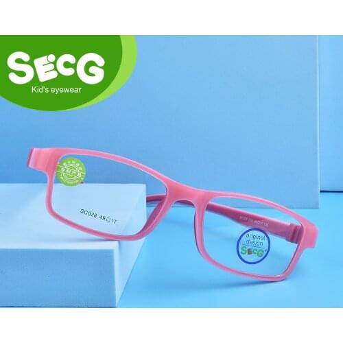 SECG Toddler Detachable Kids Frame Flexible Soft Optical Glasses Children Frame Diopter Eyeglasses Spectacle Frames Oculos Gafas