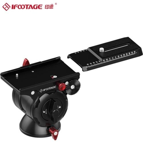 Ifootage Quick Release Plate for Wildcat III ,Komodo K5 Fluid Head Mini 2-Axis Module be fit for manfrotto