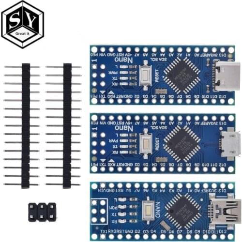 Type-C / Micro USB CH340 Nano 3.0 ATmega328P Controller Board Compatible For Arduino Nano CH340 USB Driver Nano V3.0 ATmega328