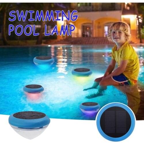 Pool Floating Lights RGB Color Changing Solar LED Lights Waterproof Underwater Night Lights For Swimming Pool Disco Party Light
