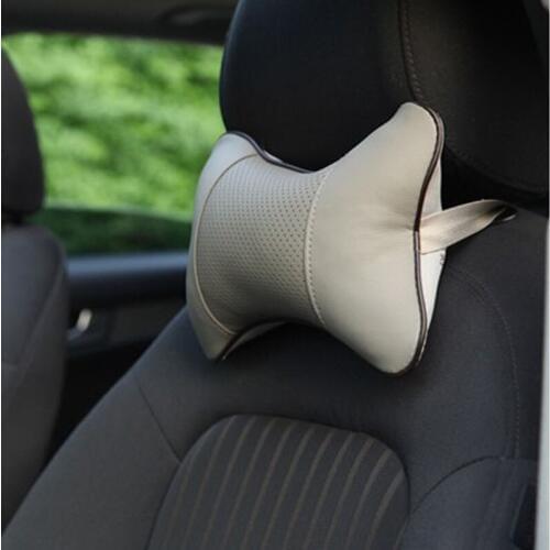 2pc artificial leather burrowing car headrest supplies neck massager car safety pillow for Insignia Dodge Jeep
