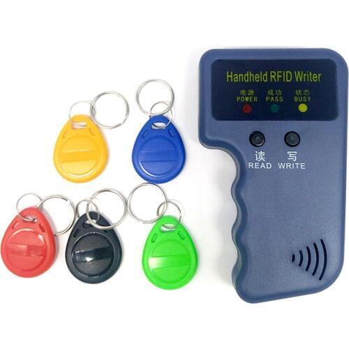Handheld 125Khz RFID Card Reader Copier Writer Duplicator Programmer ID Card Copy + 5pcs EM4305 each Writable tags