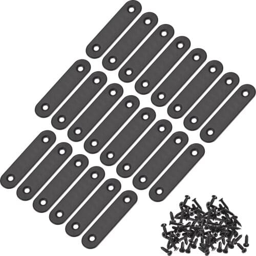Uxcell Flat Straight Brace Repair Plate, 60 x 16 x 2mm Stainless Steel 20 Pcs