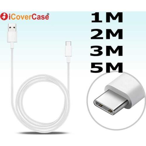 1M 2M 3M 5M Type C Cable For Samsung Galaxy S10 Lite S10+ 5g S10e S 10 USB C Data Sync Long Charging Mobile Phone Charger Cable