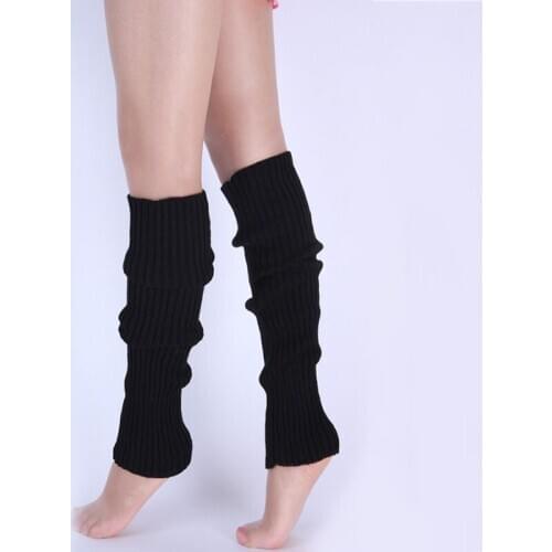 1pair Stylish Women Kniting Leg Warmer Winter Knit Crochet Fashion Lady Legging Foot Warmer SAL99