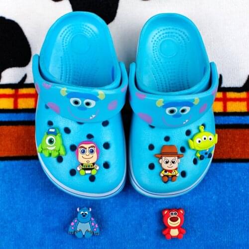 1pcs Crocs Charms Toy Story Accessories Shoe Decoration Buckle Elegance PVC Badges Shoes Charms for Crocs Women Girls Boys Gifts