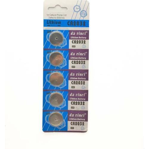 5pcs/card 2032 CR2032 DL2032 Cr 2032 3V 210mAh Lithium Button Coin battery for watch ,toy