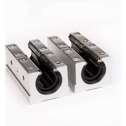 50PCS/LOT SBR20LUU Long Pressing plate type Linear case Linear open type slide unit linear guide cnc router 3d printer parts