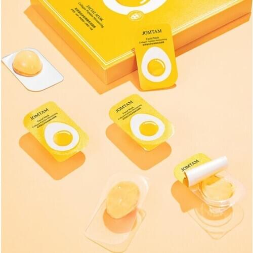 8Pcs/set Collagen Peptides Moisturizing Facial Mask Anti-Aging Oil-control Whitening Depth Replenishment No-clean Sleepping Mask