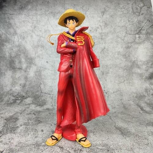Anime Monkey D Luffy Figure Straw Hat Luffy In Red Action Figure Collectible Model Dolls