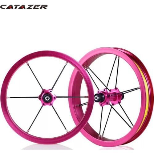 12 Inch Super Light Aluminum Wheelset Kids Balance Bike Colorful Aluminum Alloy Wheelset Child Kokua 85mm Bicycle Part