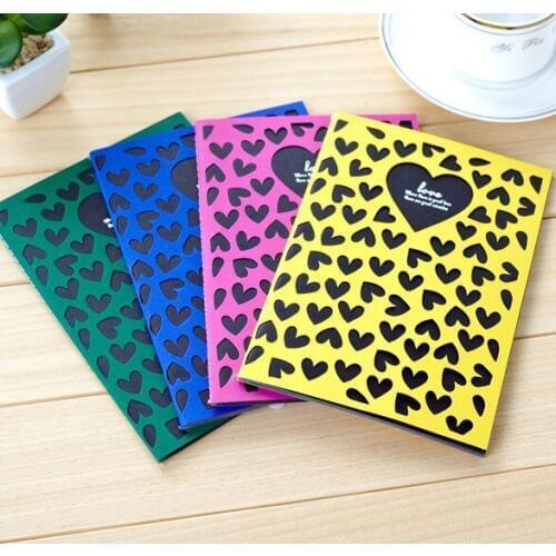 1pcs/lot New Love Colourful hollow Kraft notebook/DIY Multifunction Journal DIY diary notebooks paper