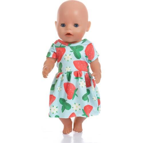 Baby New Born 15 Style Fit 18 inches 43cm Girl ChristmasStar Dress Suit doll clothes For Birthday Doll Accessories Gift 028
