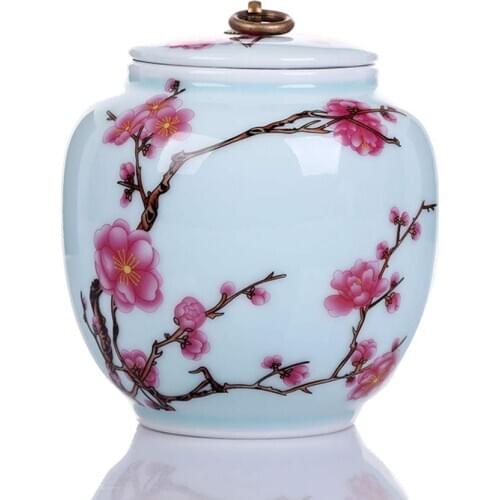 Plum Pattern Medium Cremation Urn by Funeral Urn for Dog Ashes/cat Ashes and Pet Urns