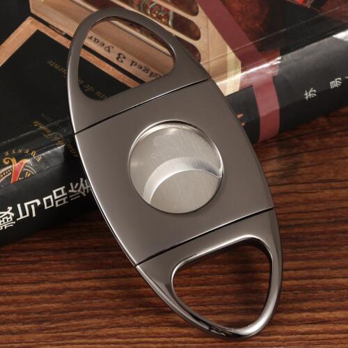 COHIBA Cigar Cutter Sharp Stainless Steel Cigar Guillotine Pocket Cutters Cigar Accessories Scissors Cutter For Cigars