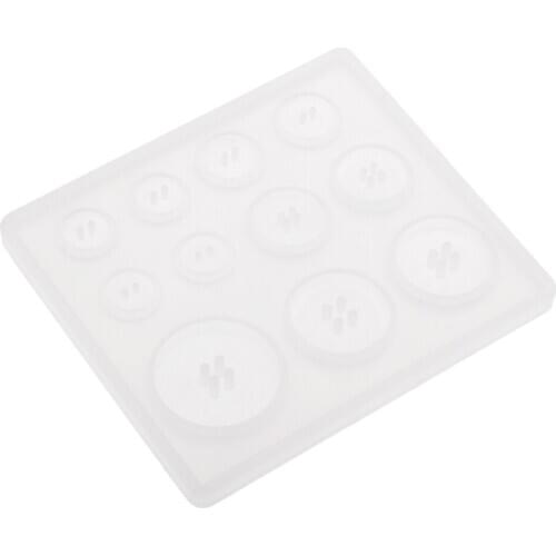 Button Shape Gemstone Silicone Mold DIY Jewelry Resin Mould Molding Tool High Temperature Resistance