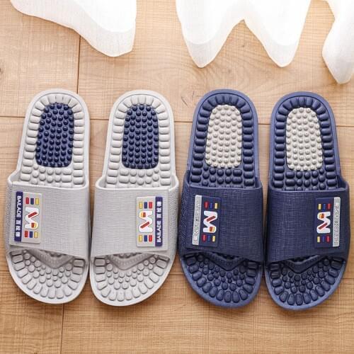 Couple Outdoor Casual Beach Flat Slides Summer Women Bathroom Massage Slippers Home Bathe Shoes Unisex Soft Non-Slip Flip Flops