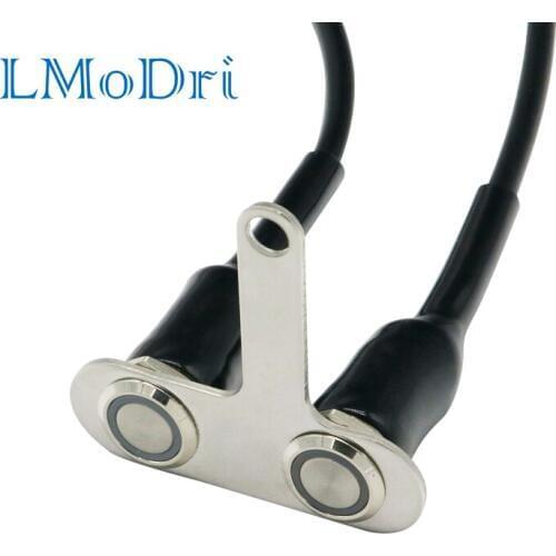 LMoDri LED Motorcycle Stainless Steel Switch ON-OFF Handlebar Adjustable Mount Waterproof Switches Button DC12V Fog Light